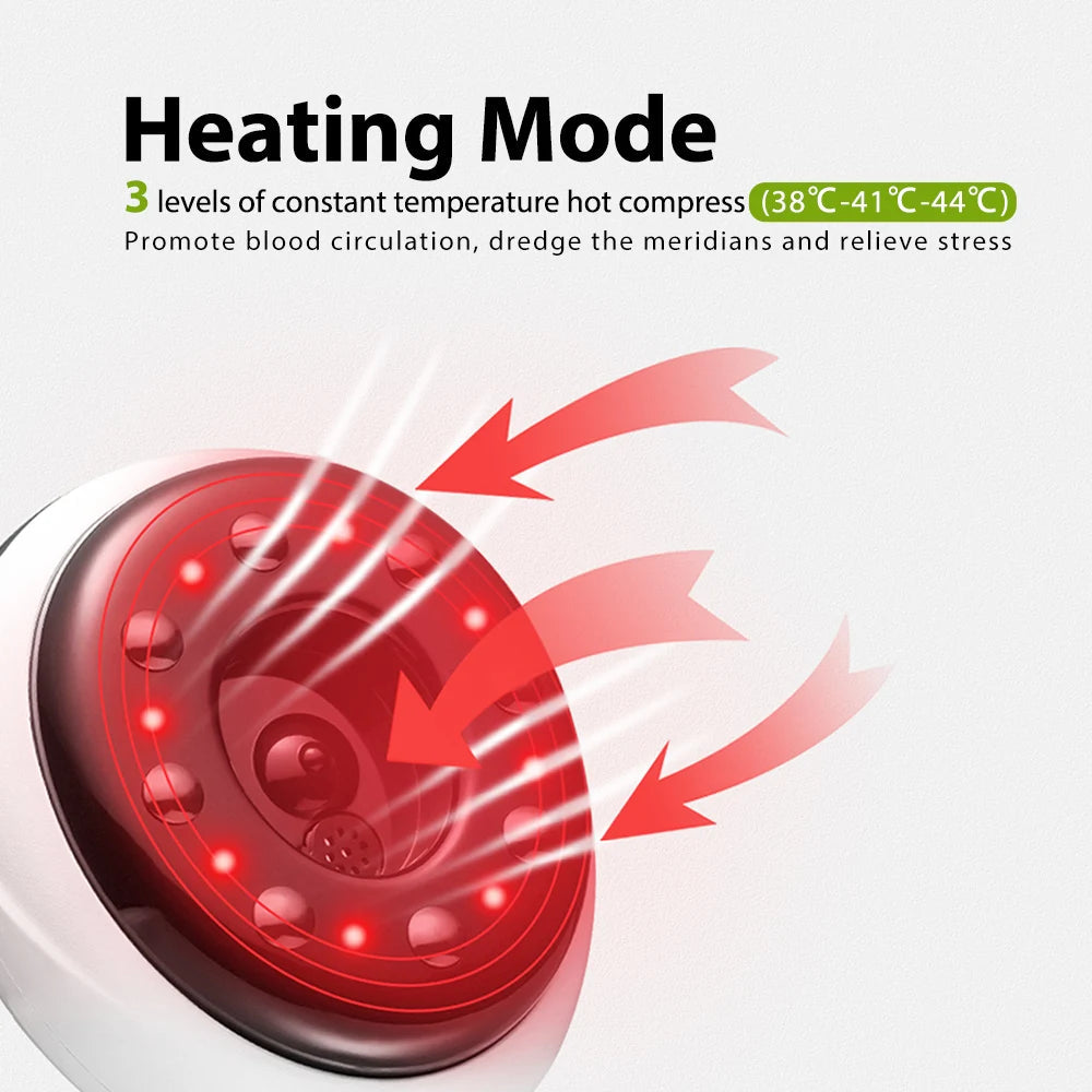 Advanced Gua Sha Massager with Heat and Red Light Therapy