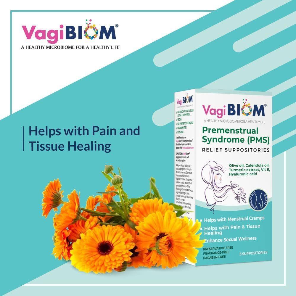 Natural PMS Relief Suppositories for Menstrual Cramps