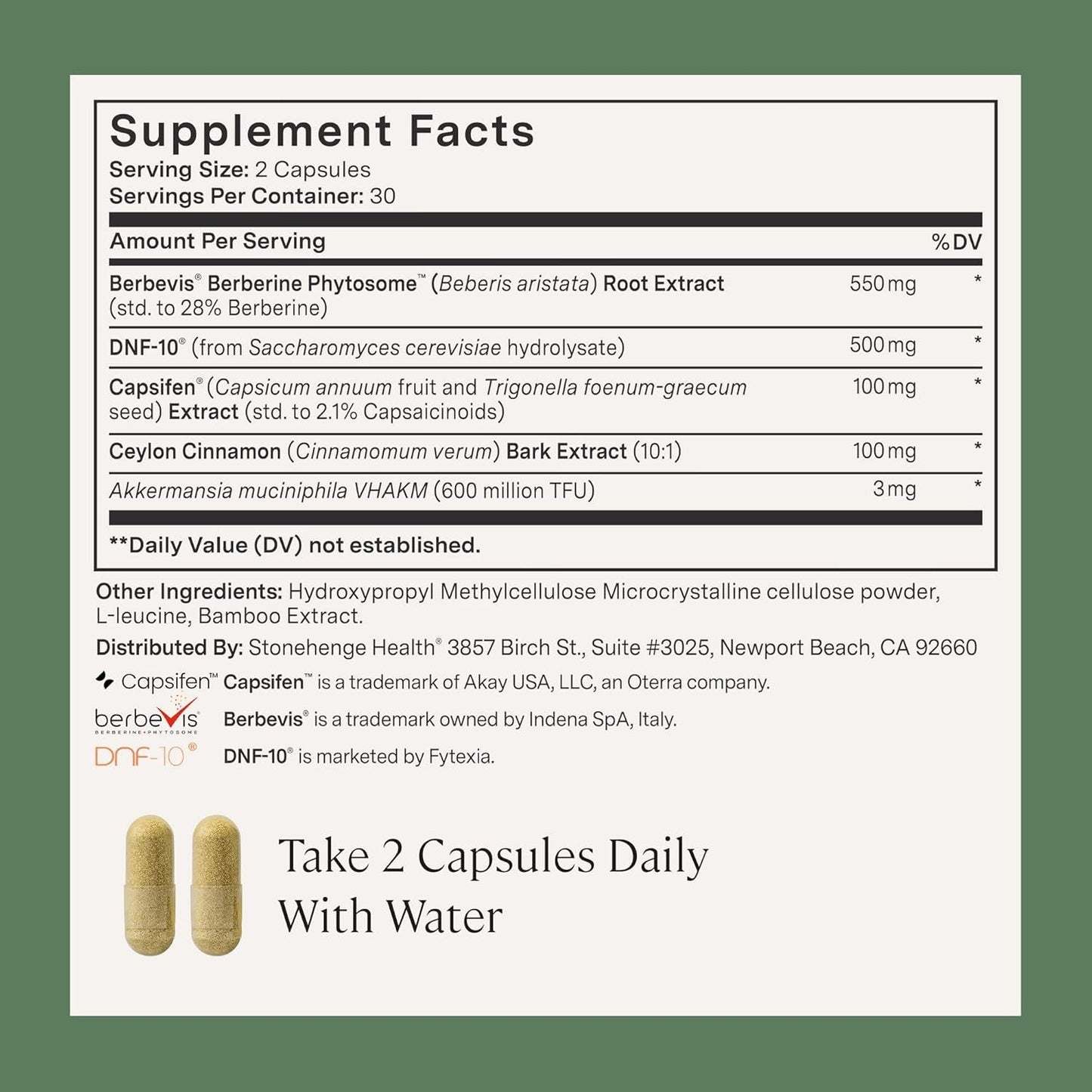 Natural Weight Loss Supplement 60 Capsules Appetite Control