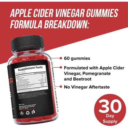 Natural Apple Cider Vinegar Gummies for Digestion Boost