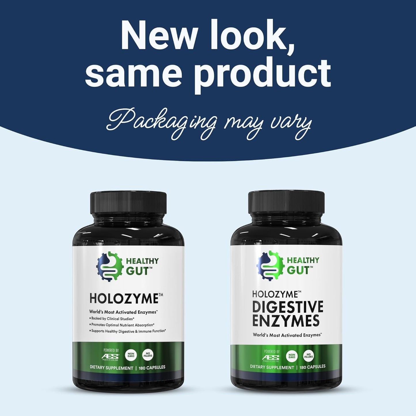 Natural Digestive Enzyme Supplement - 180 Capsules