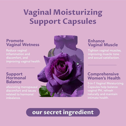 Natural Vaginal Moisturizer Capsules for Intimate Dryness Relief