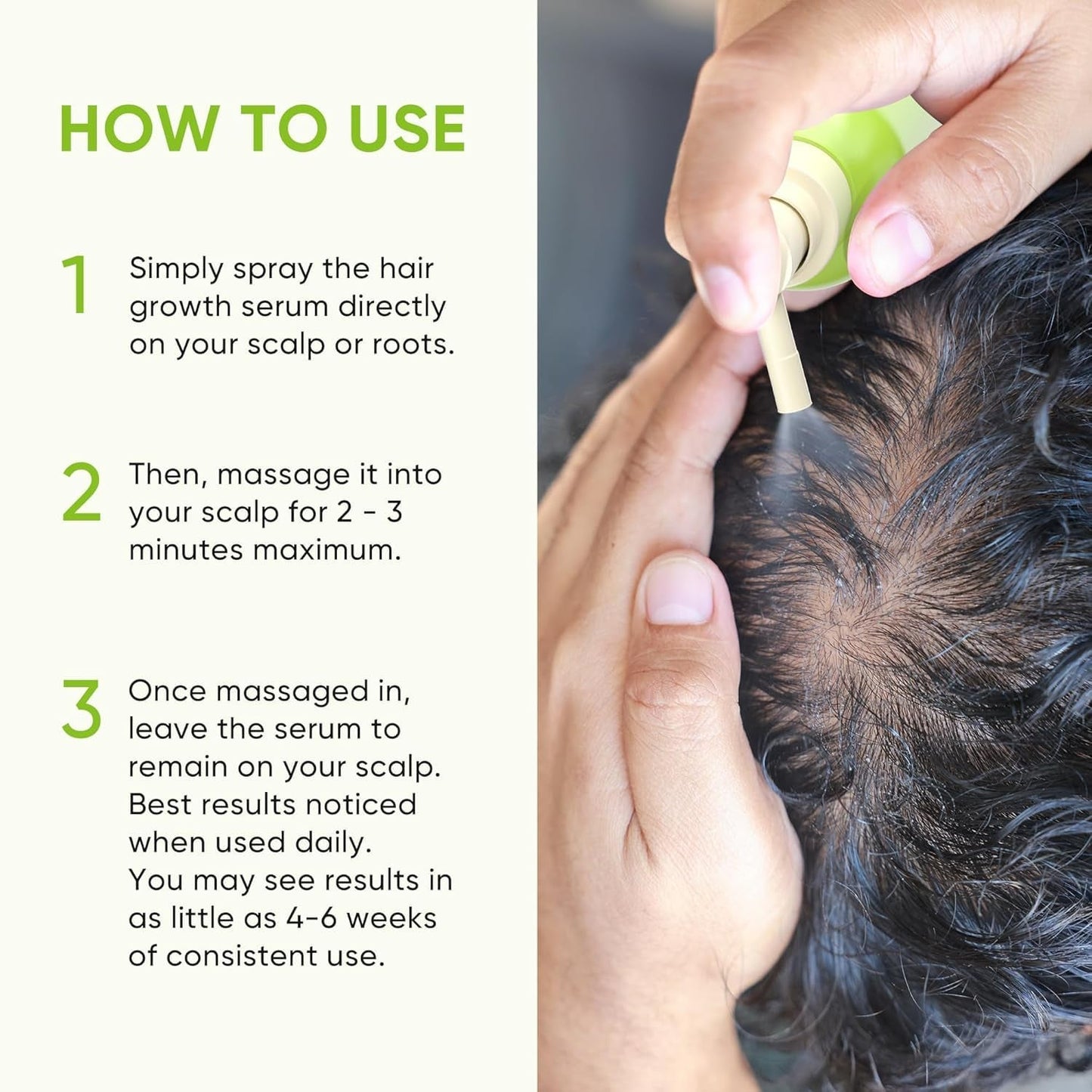 Natural Hair Thickening Spray with Biotin and Rosemary