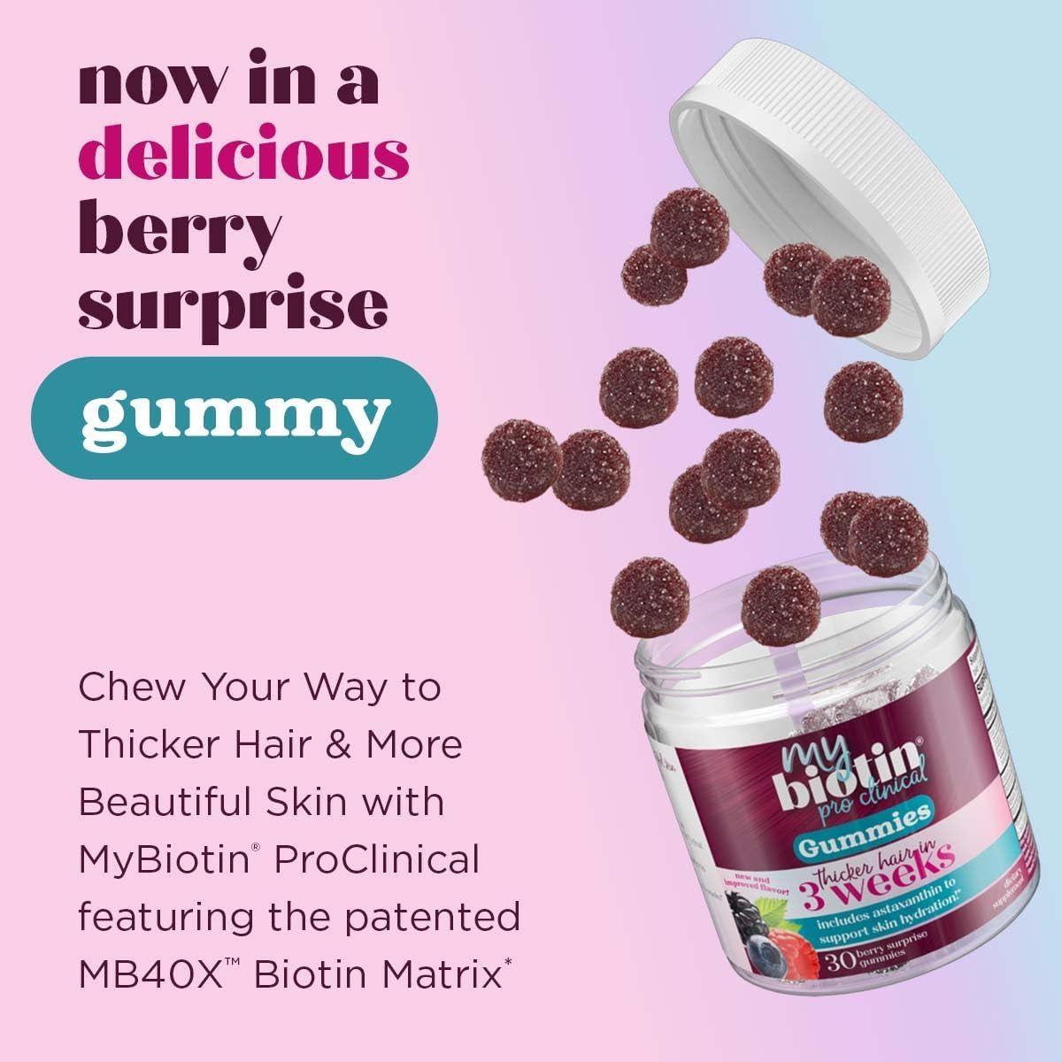 Vitamin Biotin Gummies for Hair and Skin Health
