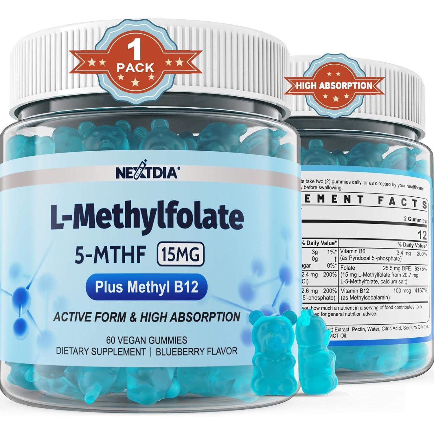 Vegan Energy Gummies with Folate and B Vitamins - Mycosmeticslondon
