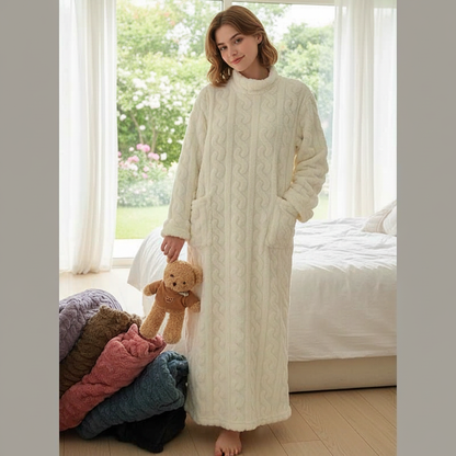Ultra Soft Long Fleece Winter Nightgown