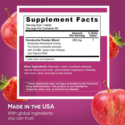 Easy Digest Kombucha Vitamin Tablets - Gut Health Support