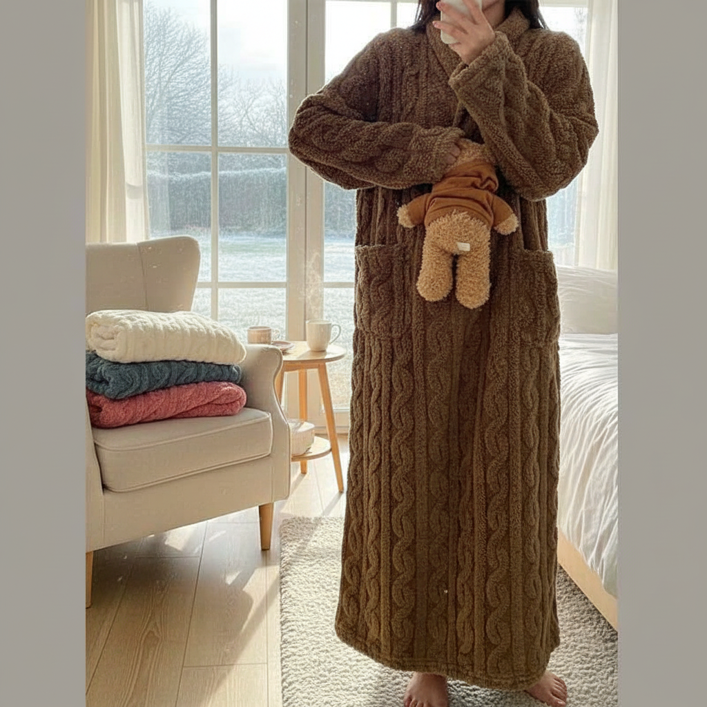 Ultra Soft Long Fleece Winter Nightgown