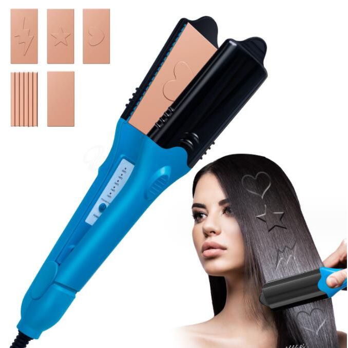 Cute Pattern Hair Styler - Electric Straightener & Curler - Mycosmeticslondon