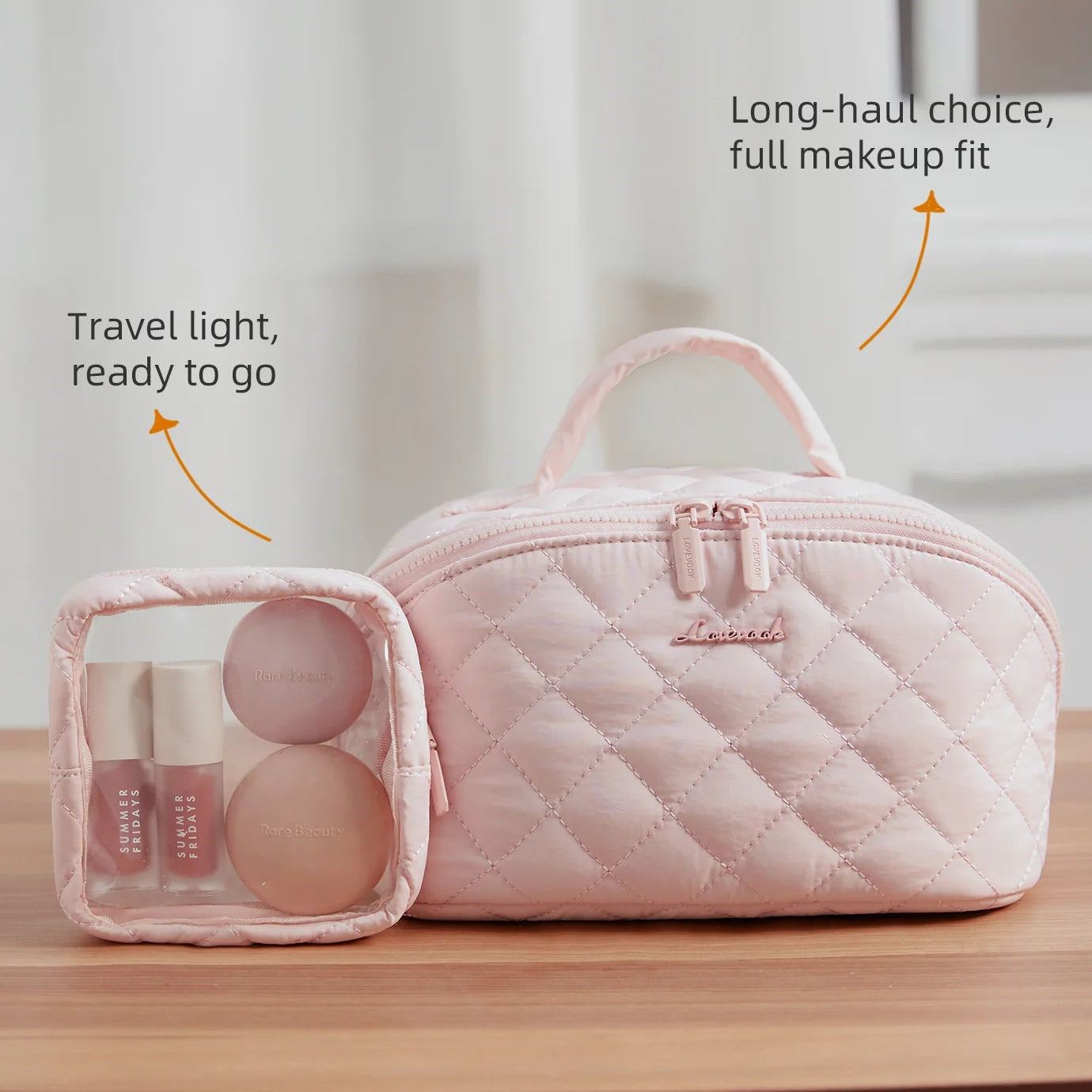 Travel Makeup Bag Set