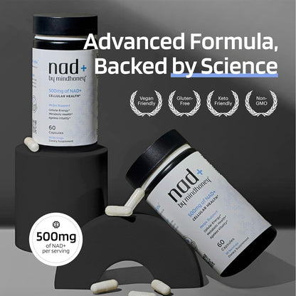 Brain Boost NAD Plus 60 Capsules - Energy Focus Supplement