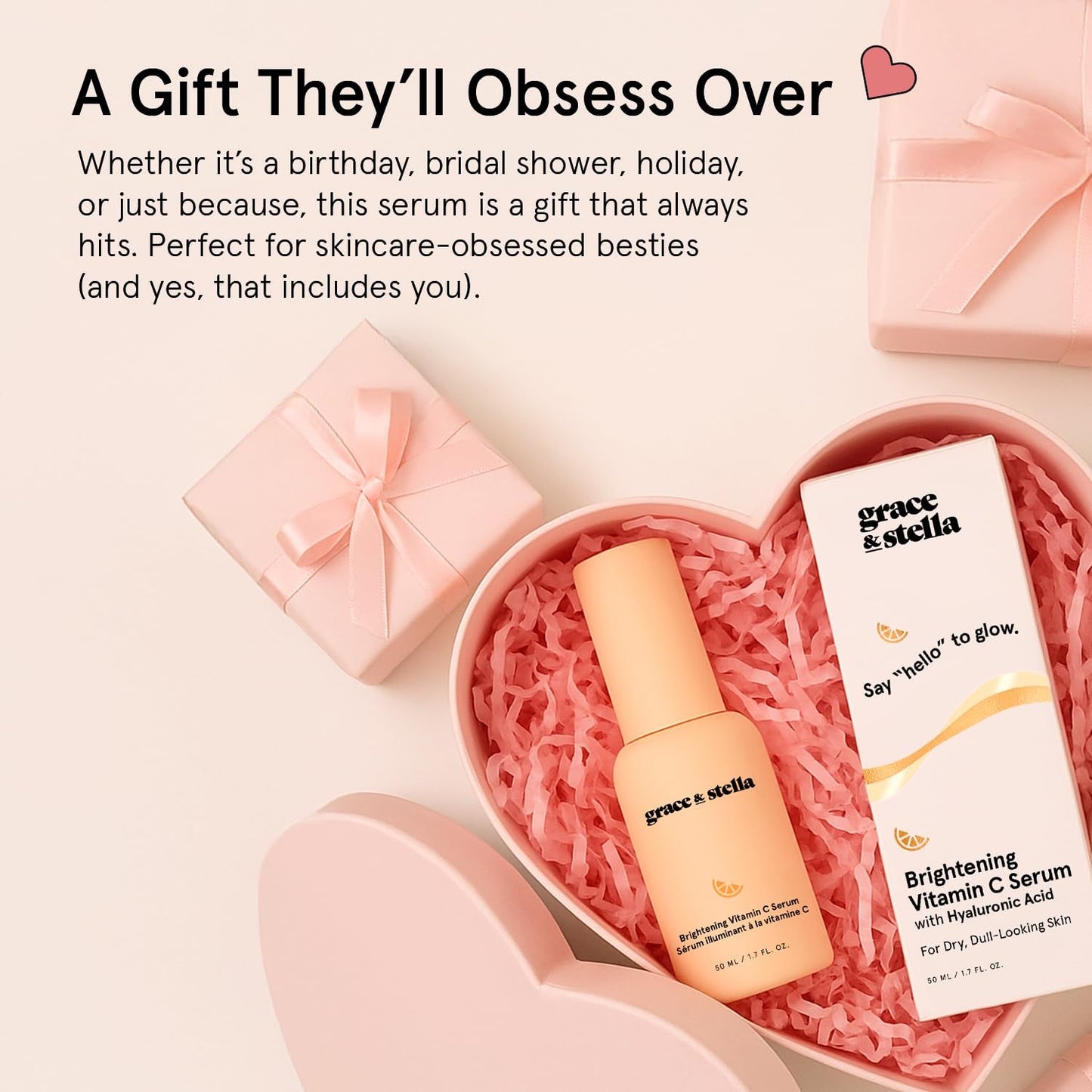 Natural Vitamin C Face Serum 50ml - Glow Even Skin Tone