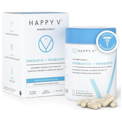Natural Women's Probiotic Supplement - 60 Vegan Capsules - Mycosmeticslondon
