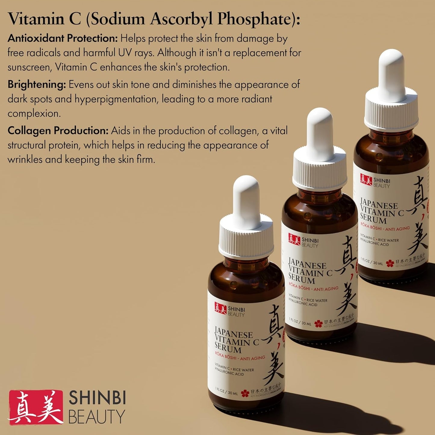 Natural Japanese Vitamin C Face Serum 30ml - Radiant Glow