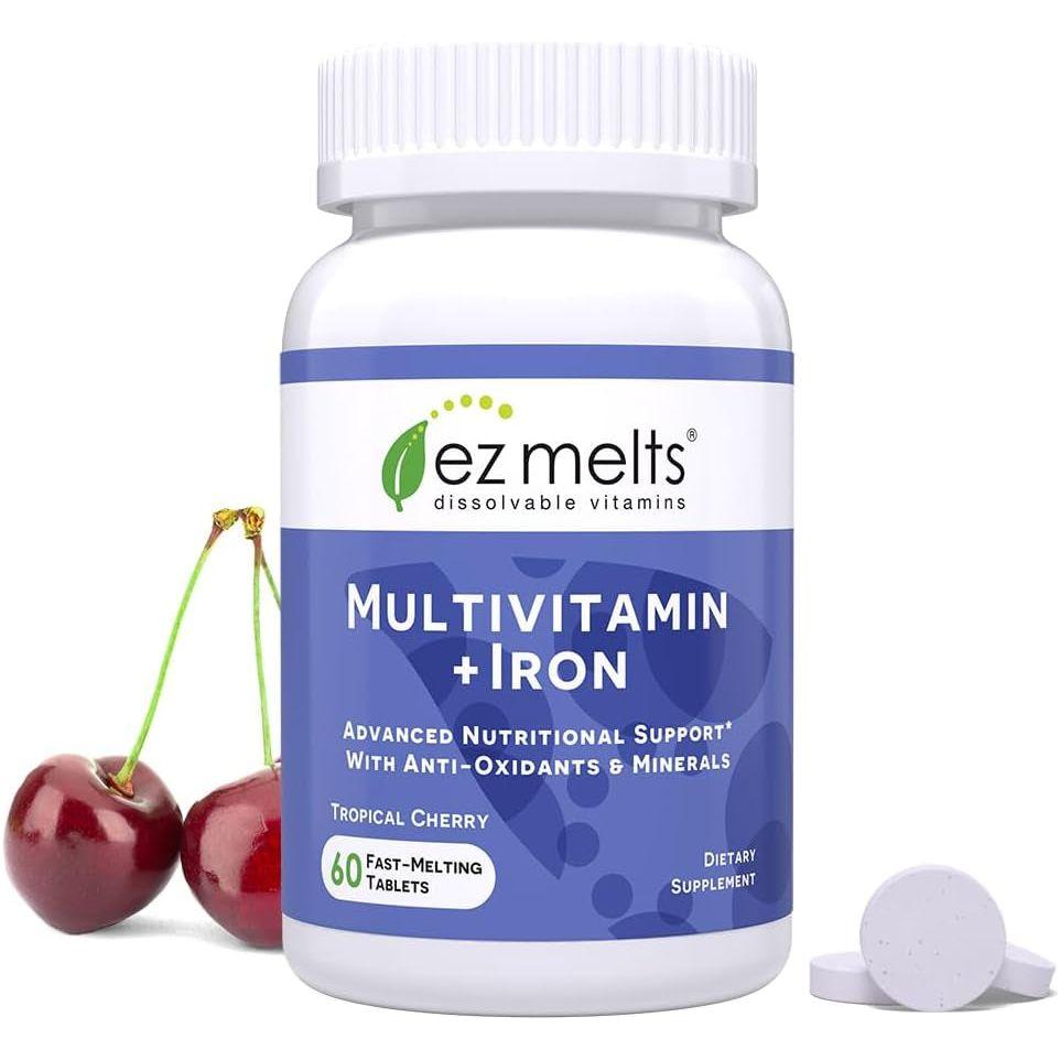 Easy Digest Multivitamin Tablets with Iron and Cherry Flavor - Mycosmeticslondon