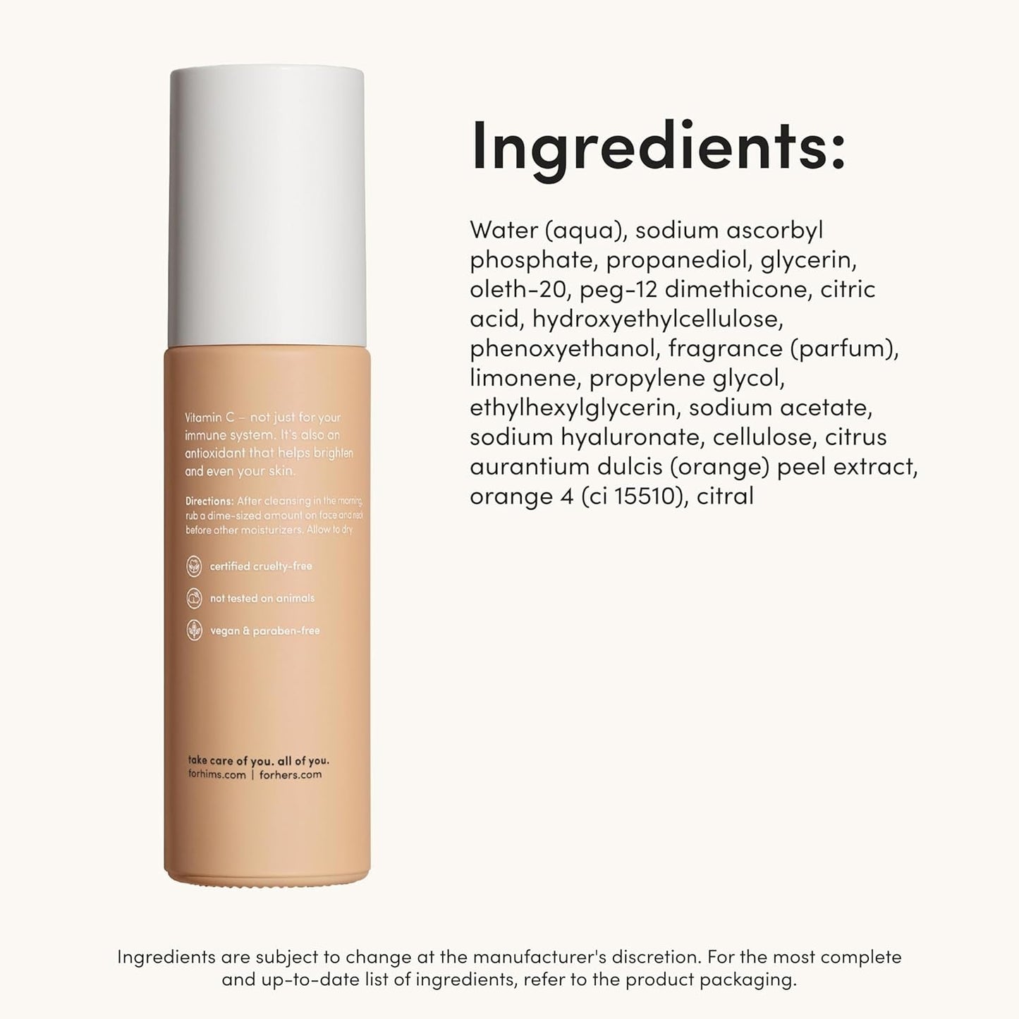 Men's Anti Aging Facial Serum with Vitamin C
