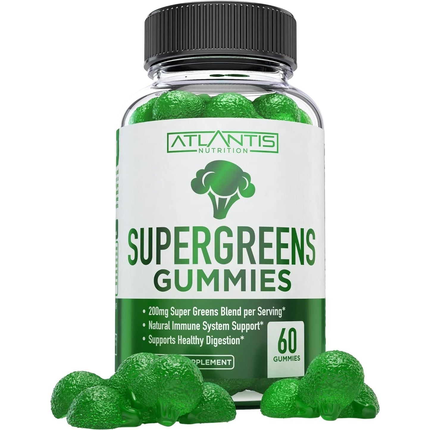 Delicious Greens Vitamin Gummies - 60 Count - Mycosmeticslondon