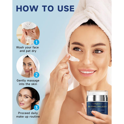 Anti Aging Moisturizing Face Cream with Retinol & Hyaluronic Acid