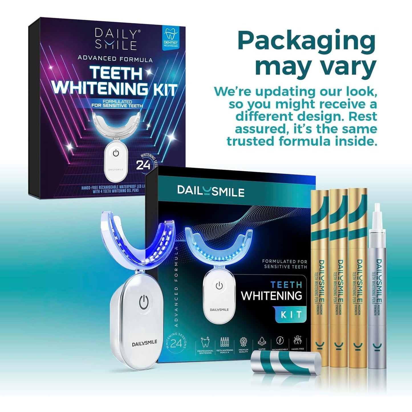 Fast Teeth Whitening Kit with LED Light