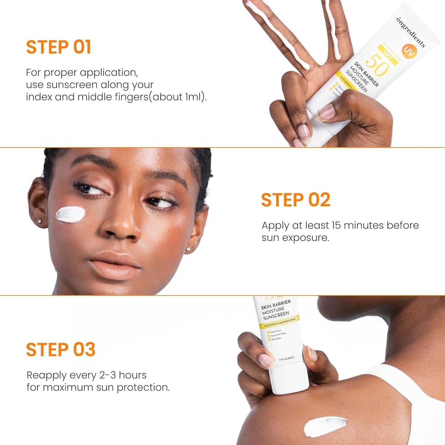 Natural Daily Sunscreen Lotion SPF 50, Hydrating Moisturizer