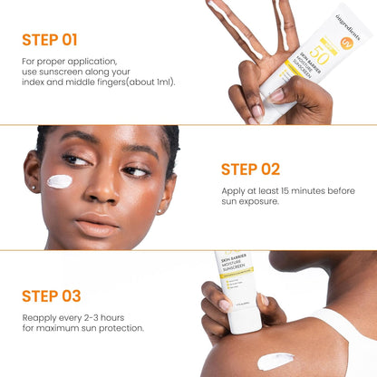 Natural Daily Sunscreen Lotion SPF 50, Hydrating Moisturizer