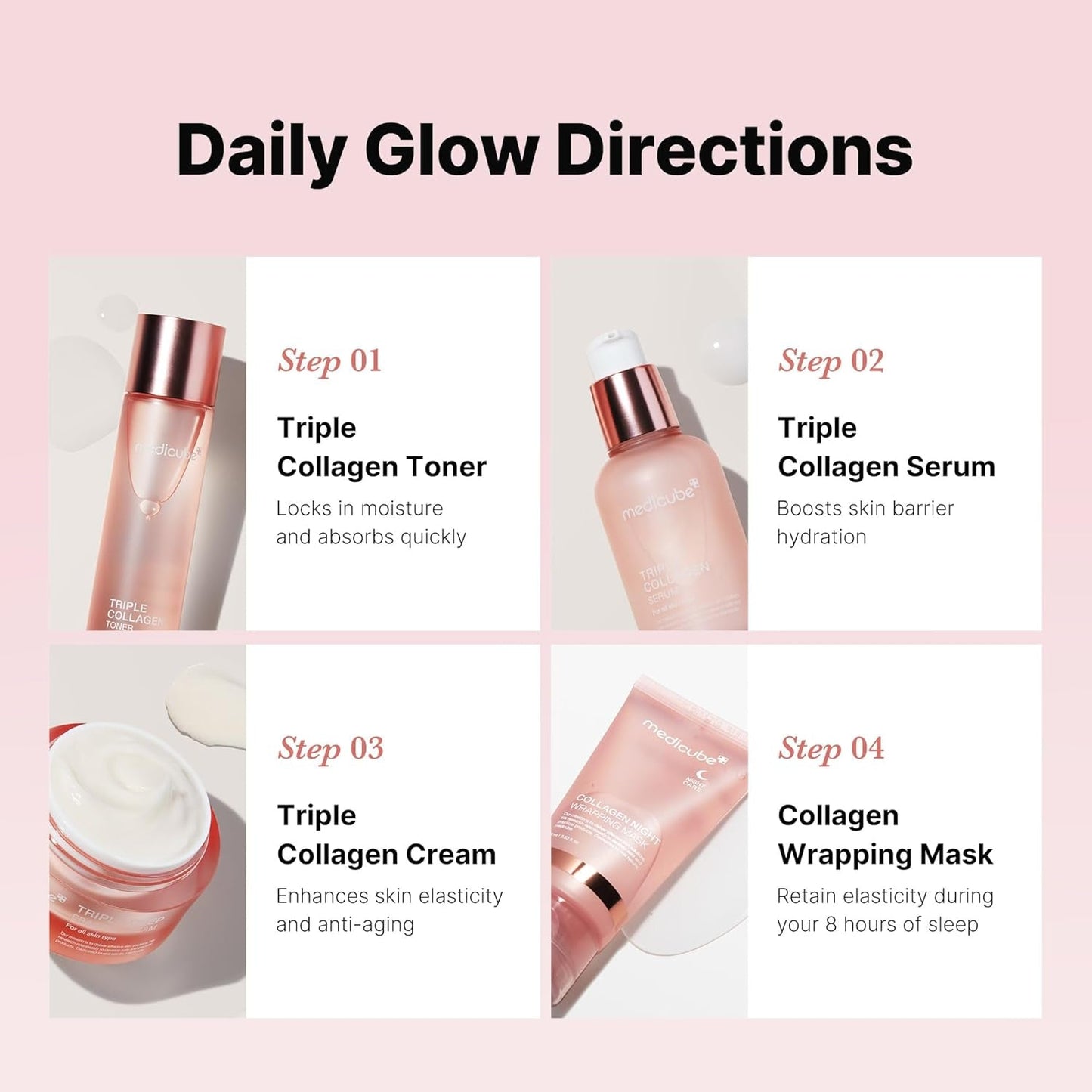 Natural Collagen Glow Starter Kit 4 Piece