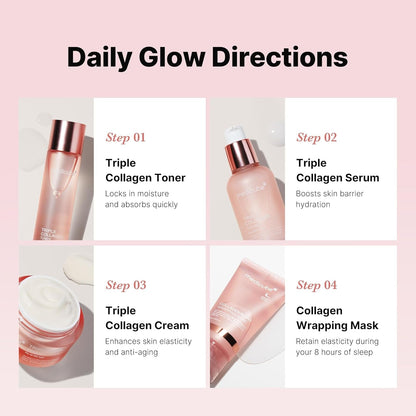 Natural Collagen Glow Starter Kit 4 Piece