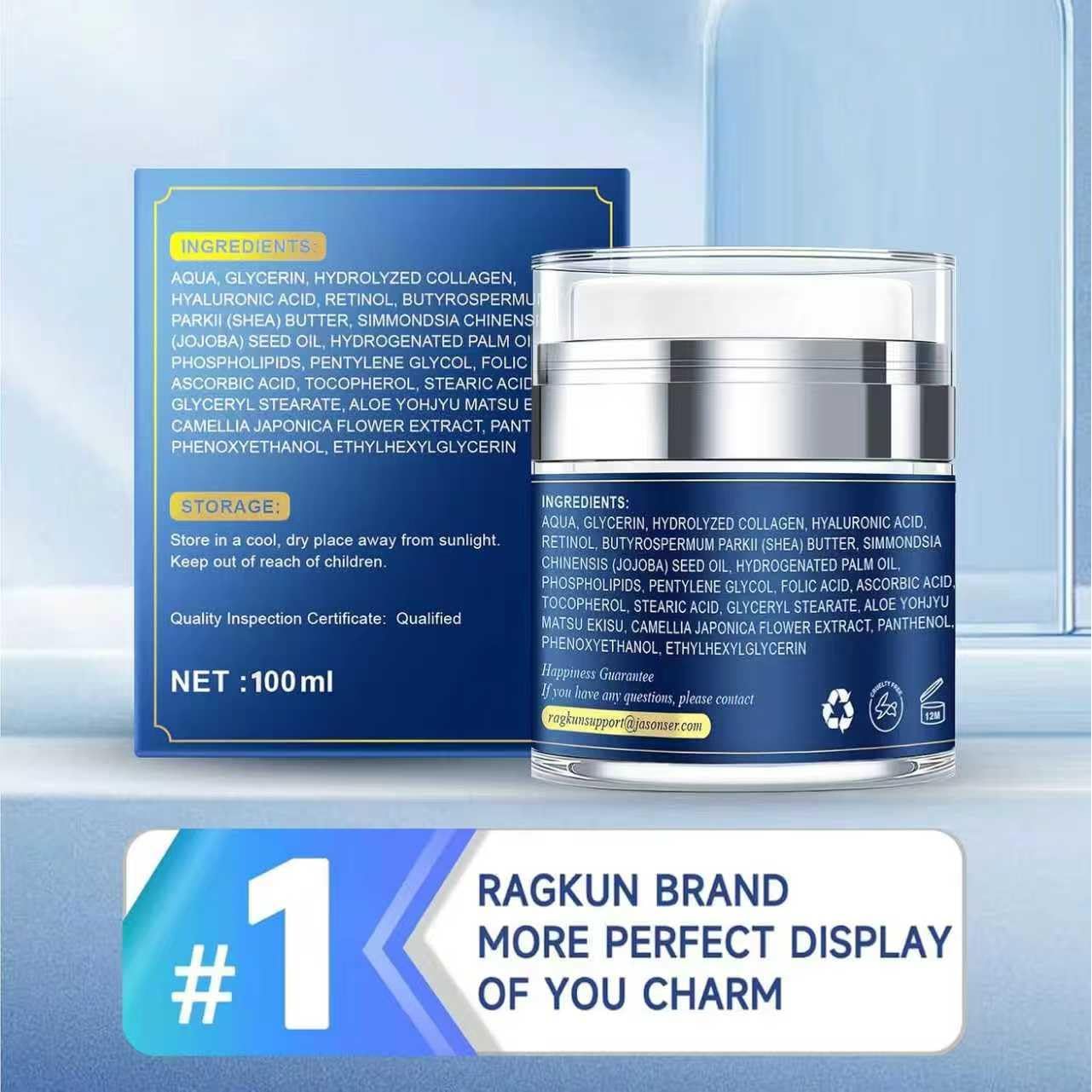 Anti Aging Moisturizing Face Cream with Retinol & Hyaluronic Acid