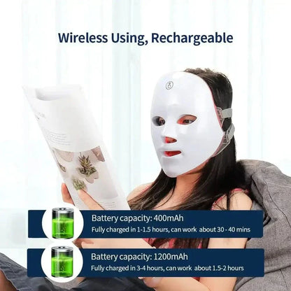 Colorful LED Face Mask for Radiant Skin Glow