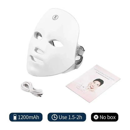 Colorful LED Face Mask for Radiant Skin Glow