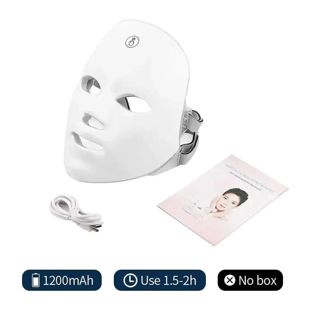 Colorful LED Face Mask for Radiant Skin Glow