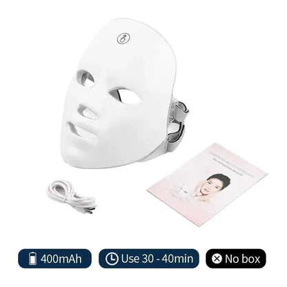 Colorful LED Face Mask for Radiant Skin Glow