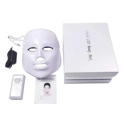 Colorful LED Face Mask - Anti Aging Skin Rejuvenation Therapy