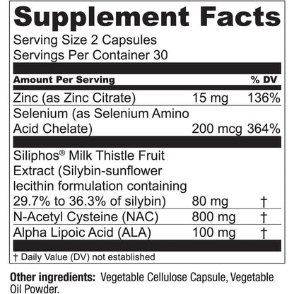 Natural Liver Cleanse Supplement 60 Capsules
