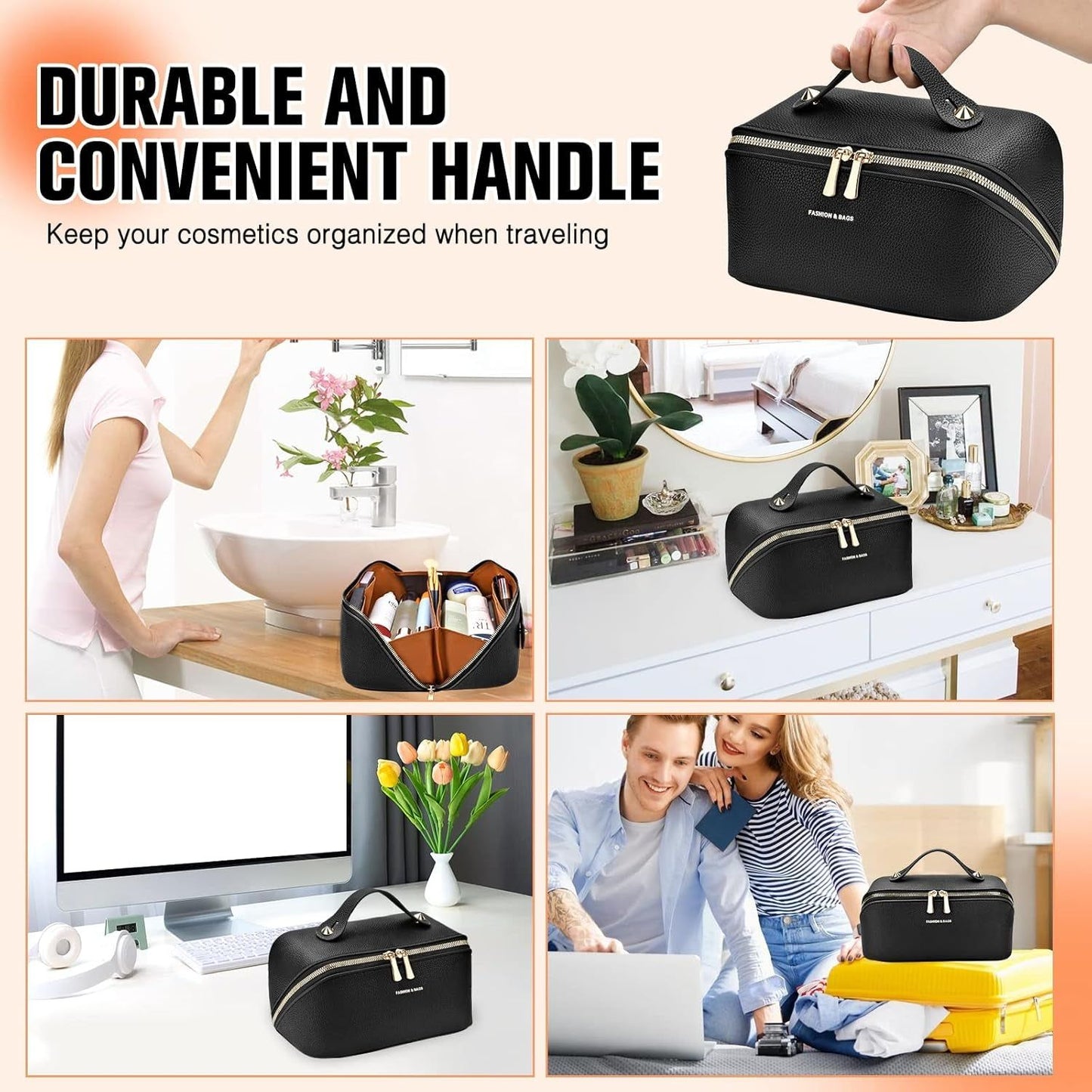 Travel Makeup Case - Black