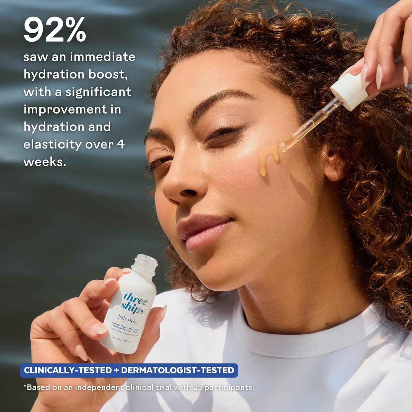 Natural Hydrating Face Serum with Plum and Hyaluronic Acid