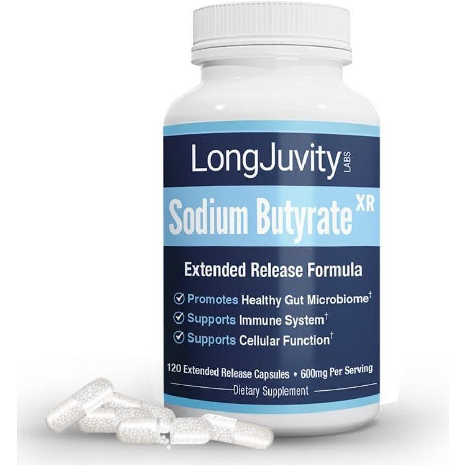 Natural Gut Health Sodium Butyrate Capsules - Mycosmeticslondon
