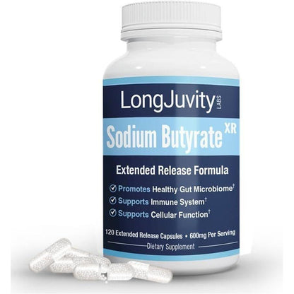 Natural Gut Health Sodium Butyrate Capsules - Mycosmeticslondon