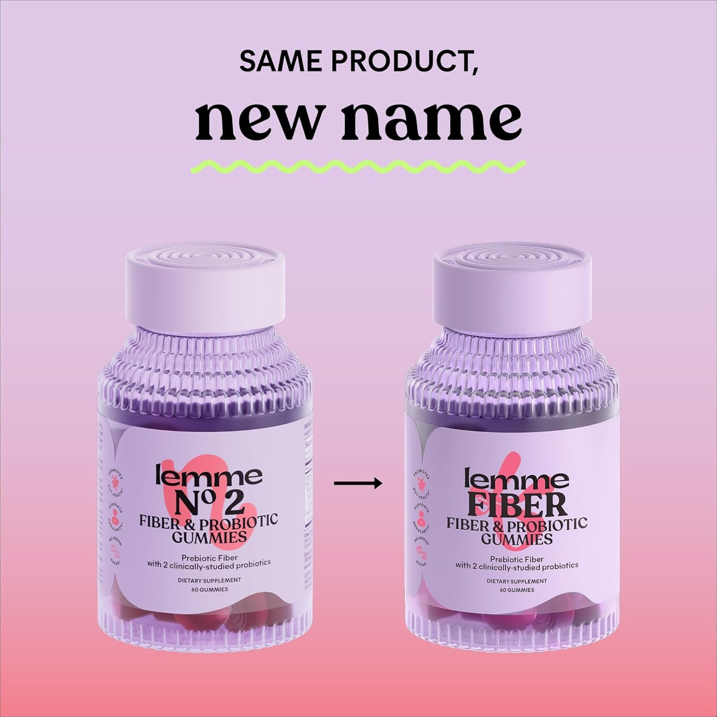 Daily Fiber Probiotic Gummies for Healthy Digestion