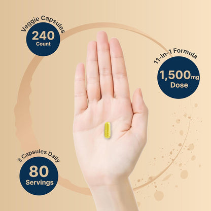 Anti Aging Supplement Capsules with Hyaluronic Acid & Resveratrol
