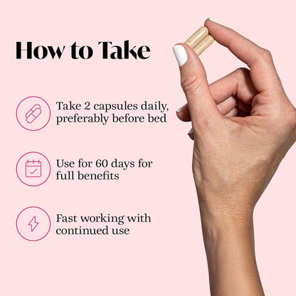 Natural Menopause Relief Supplements - 60 Vegan Capsules