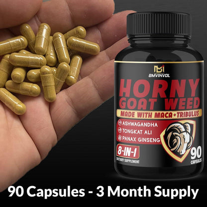 Powerful Herbal Energy Boost Supplement Capsules