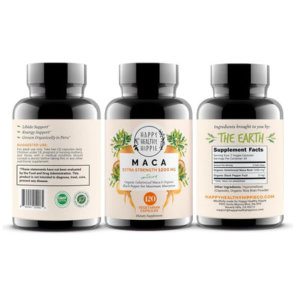 Natural Energy Boosting Maca Root Capsules for Women