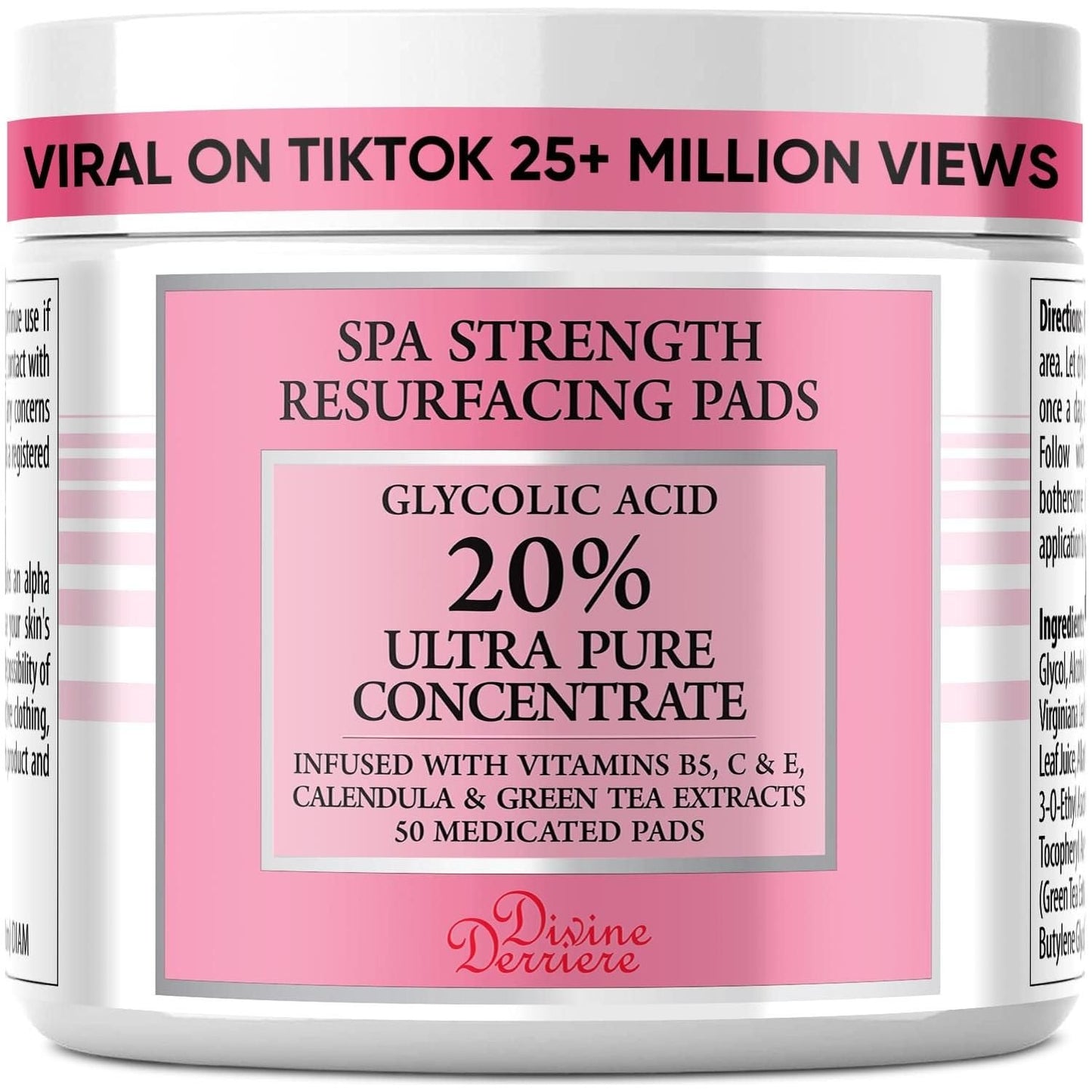 Gentle Skin Exfoliating Pads with Glycolic Acid - Mycosmeticslondon
