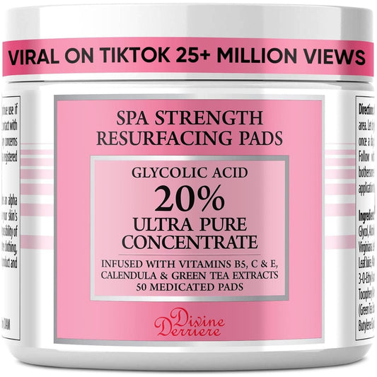 Gentle Skin Exfoliating Pads with Glycolic Acid - Mycosmeticslondon