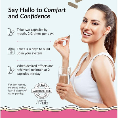 Natural Vaginal Moisture Supplement Capsules