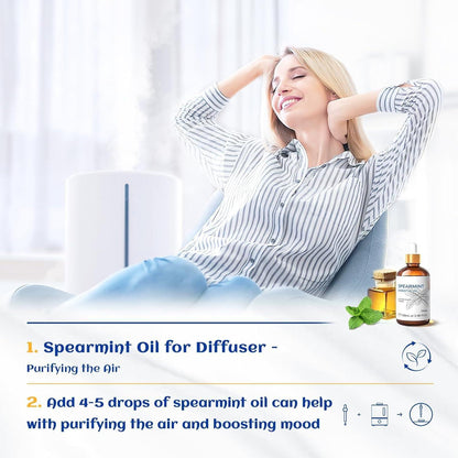 Natural Spearmint Oil 10ml for Skin and Relaxation