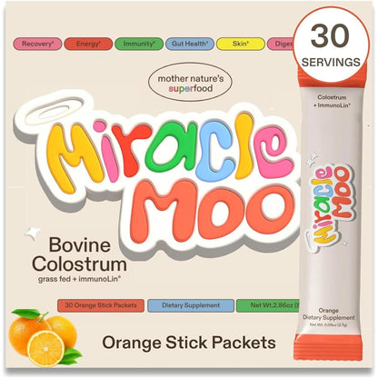 Natural Immunity Booster Supplement - 30 Orange Packs - Mycosmeticslondon