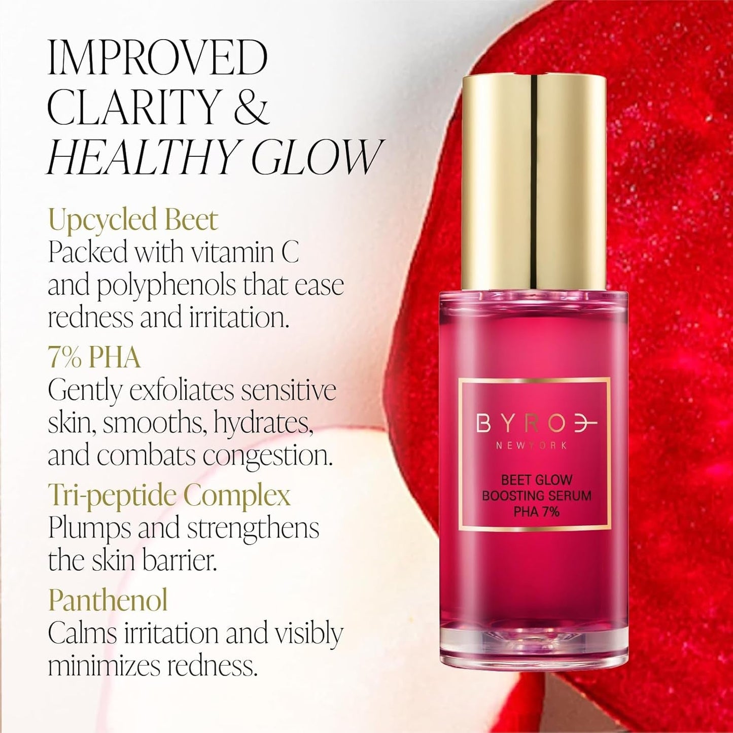 Natural Beet Facial Serum for Brightening Skin
