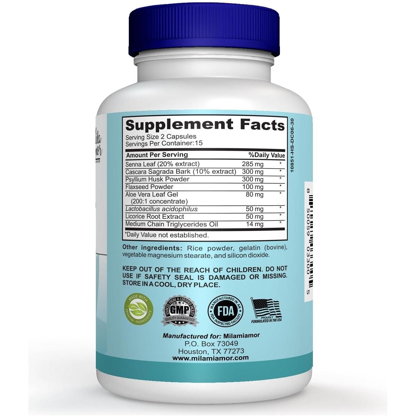 Natural Colon Cleanse Detox Support Supplement